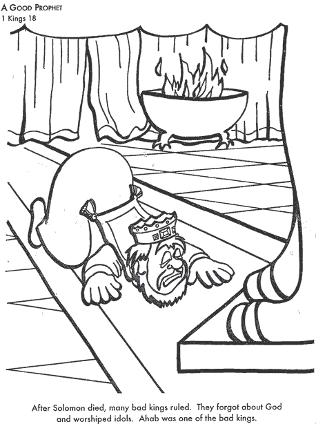 Elijah where god guides he provides â coloring page