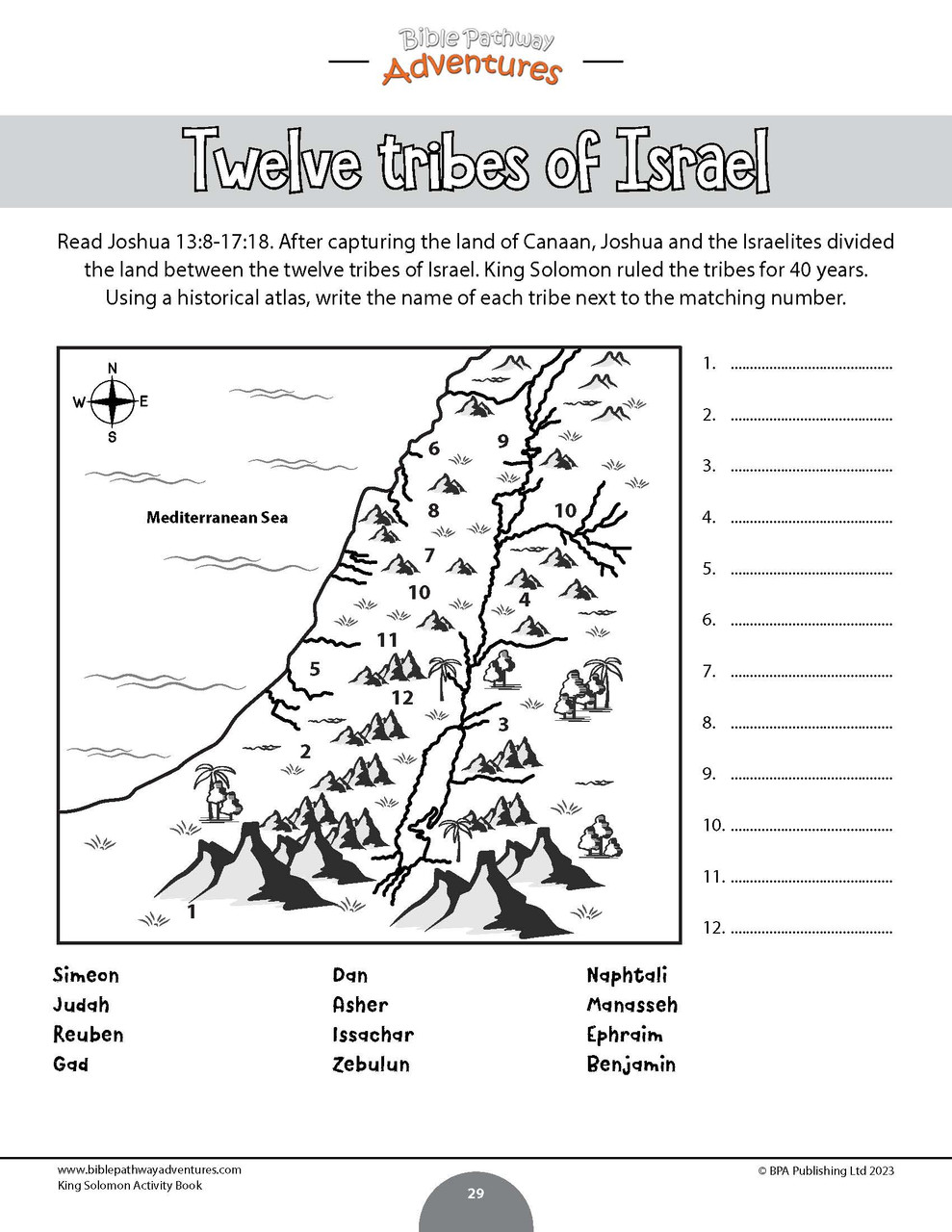 King solomon activity book