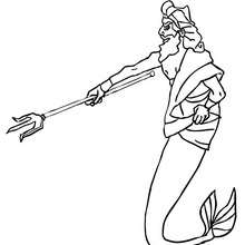 King triton coloring pages