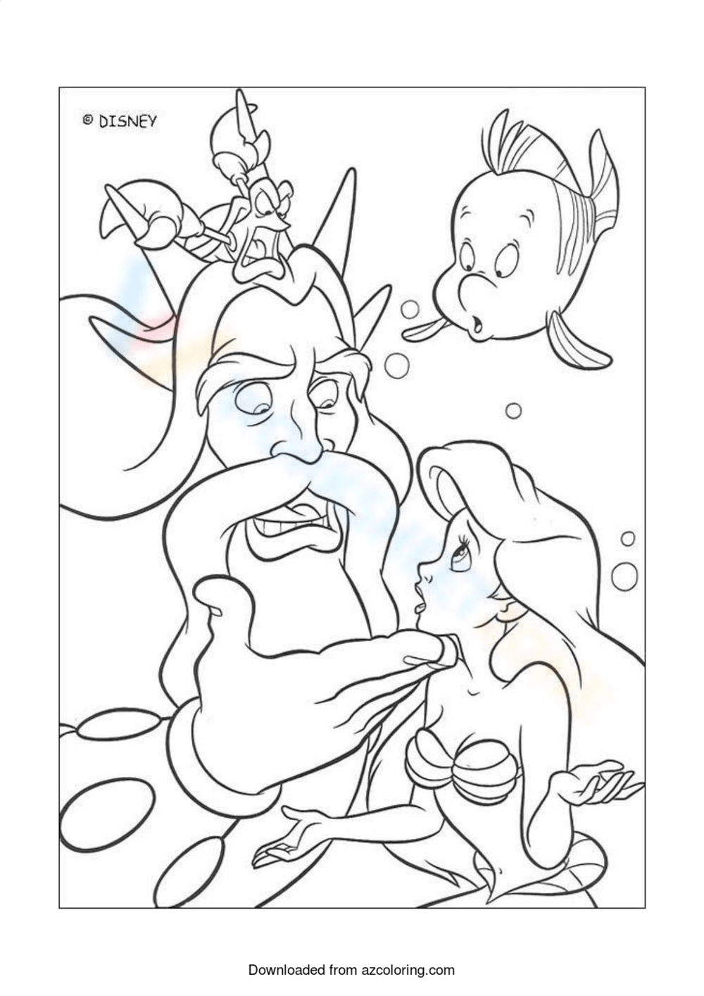 King triton and ariel worksheet
