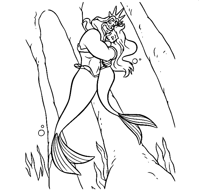 The little mermaid coloring pages printable for free download