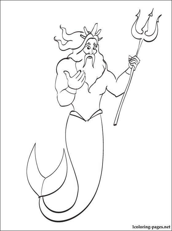 King triton coloring pages little mermaid characters coloring pages ariel coloring pages