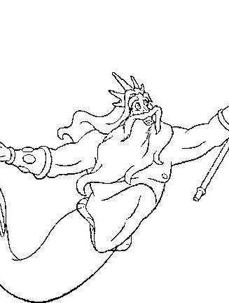 The little mermaid coloring page