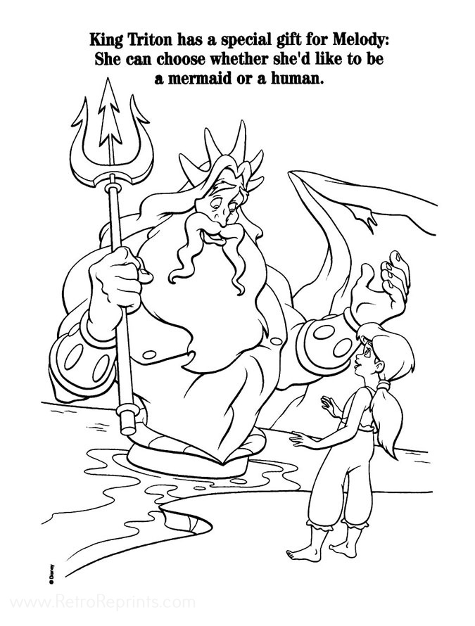 Little mermaid ii disneys return to the sea coloring pages coloring books at retro reprints