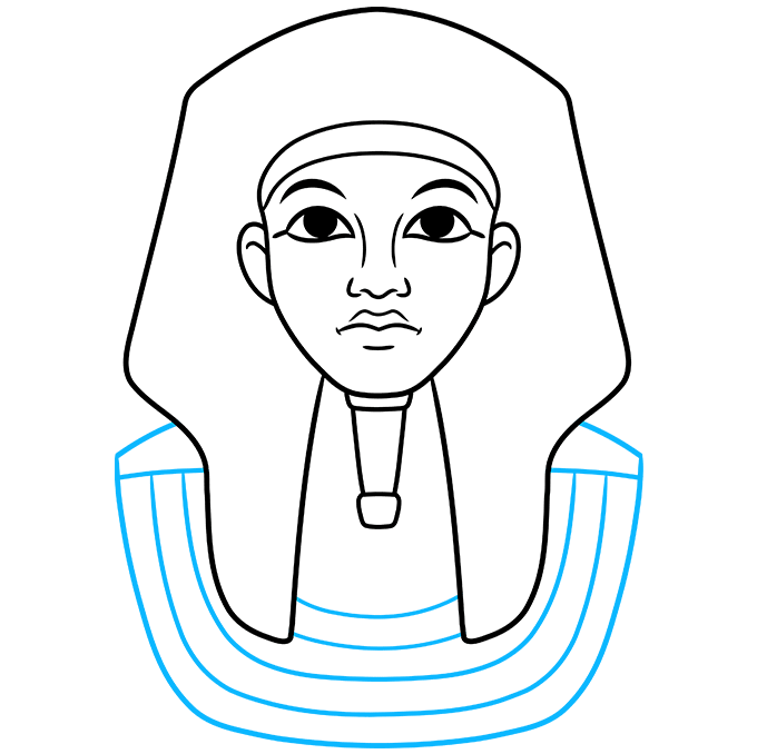 How to draw king tut