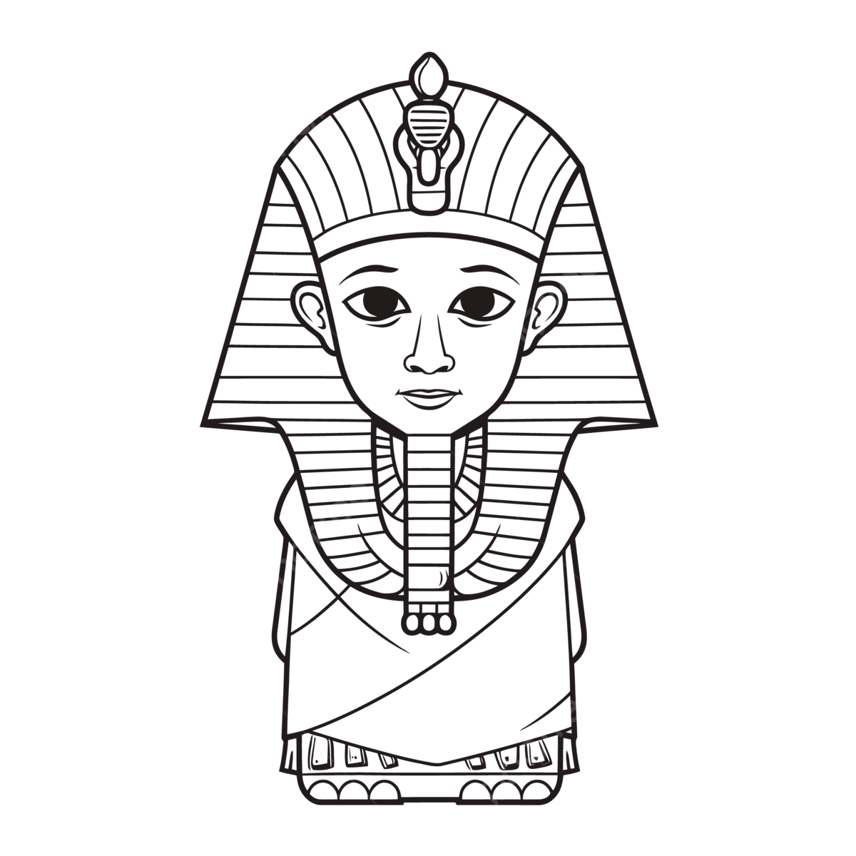 Pharaoh coloring page coloring page outline sketch drawing vector wing drawing ring drawing color drawing png and vector with transparent background for free download