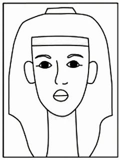 Easy how to draw king tut tutorial and king tut coloring page multi cultural art projects kids art projects king tut