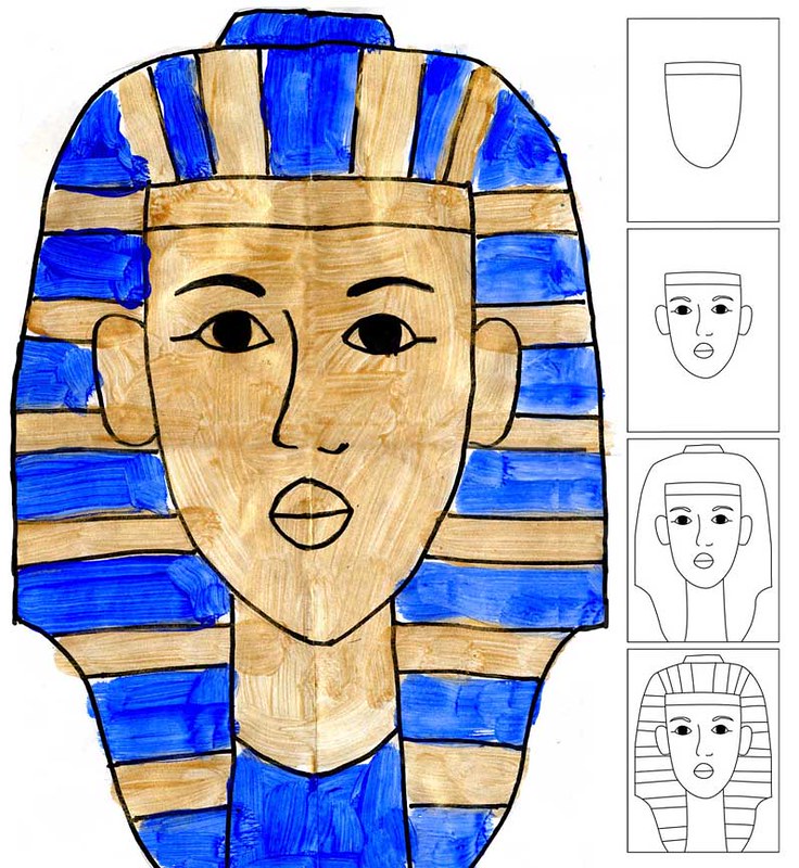 How to draw king tut wwwartprojectsforkidsorg