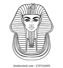 King tut vector art graphics