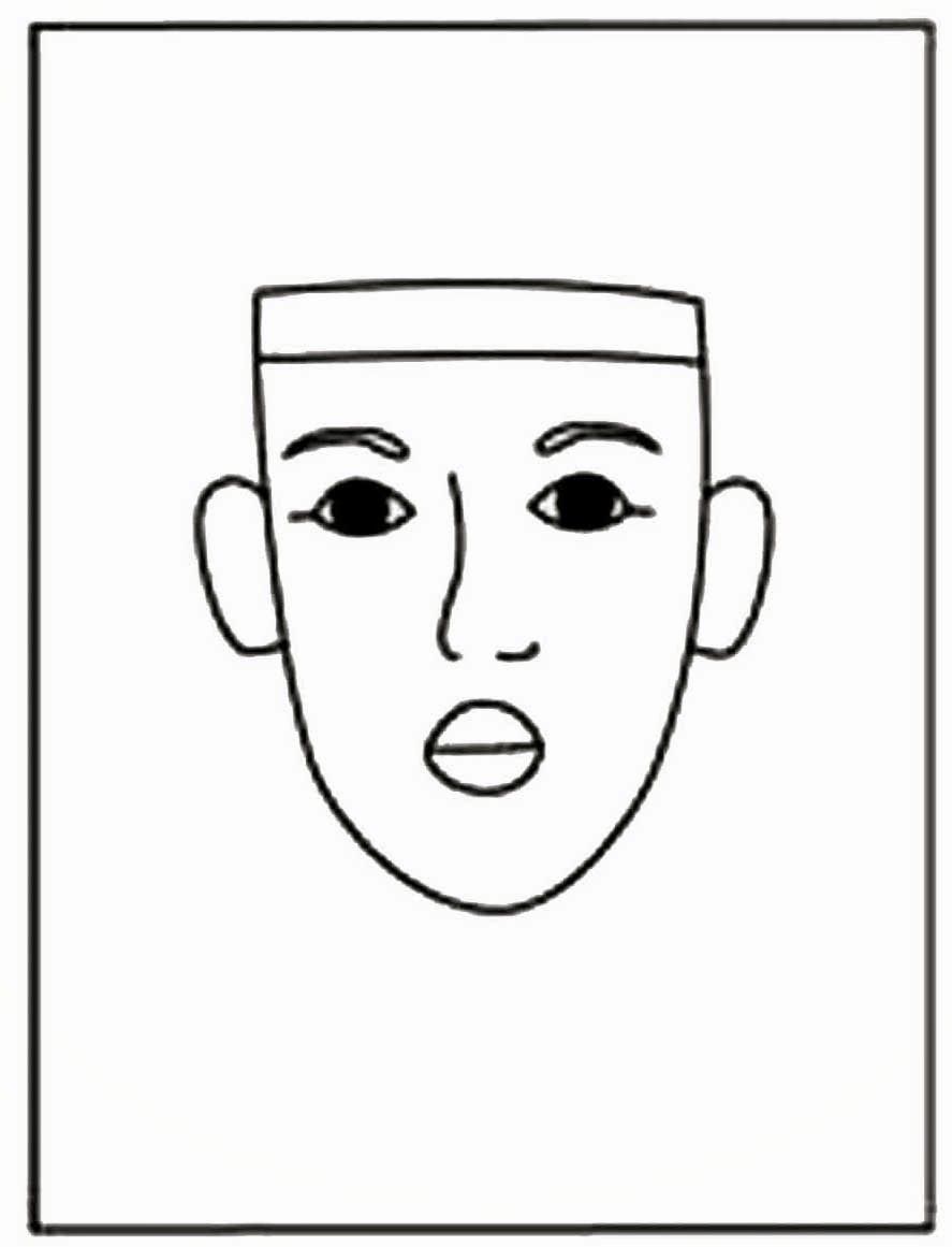 Easy how to draw king tut tutorial and king tut coloring page kids art projects king tut projects for kids