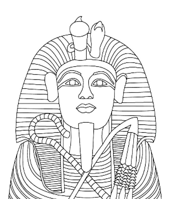 Free pharaoh coloring page download free pharaoh coloring page png images free cliparts on clipart library