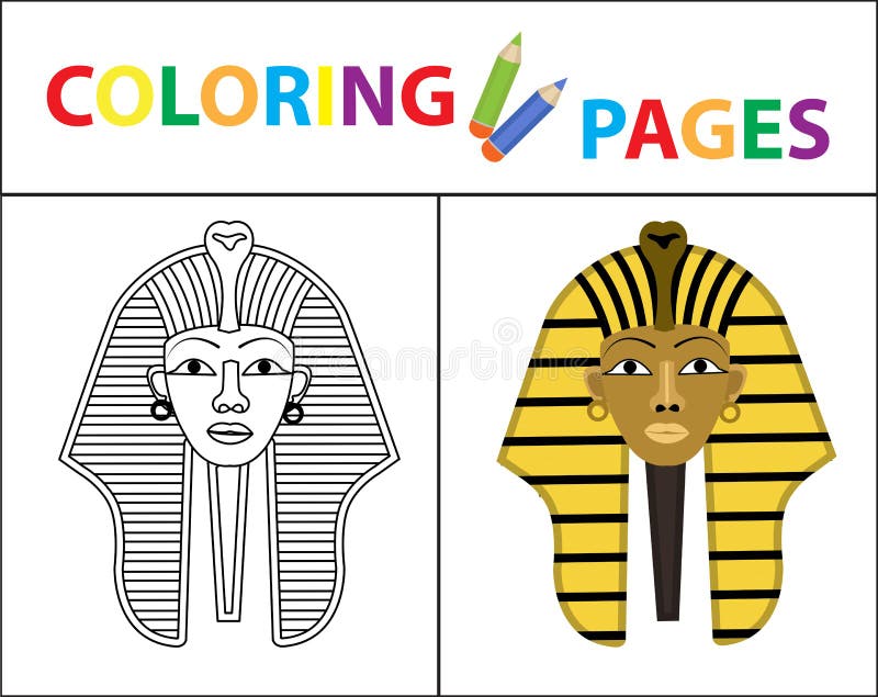 Pharaoh coloring page stock illustrations â pharaoh coloring page stock illustrations vectors clipart