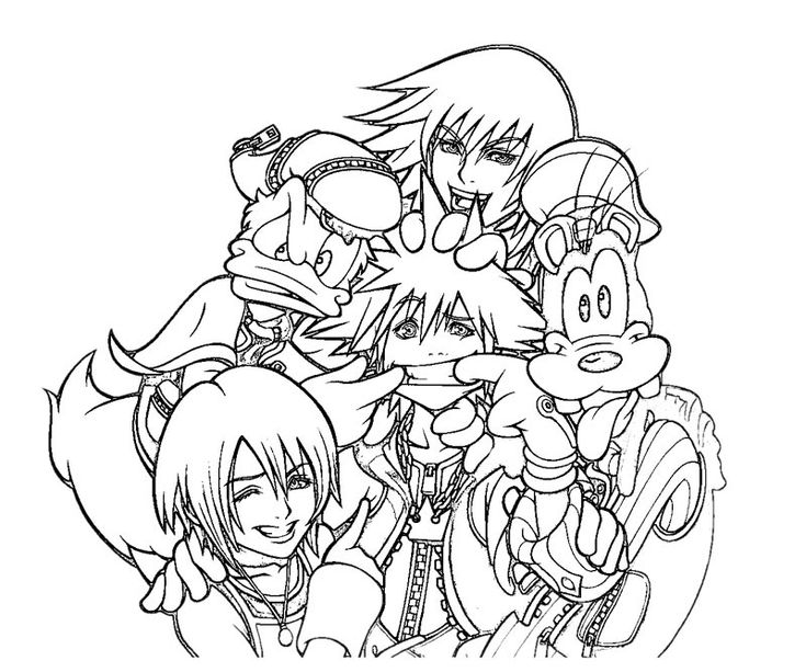 Kingdom hearts art heart coloring pages disney coloring pages