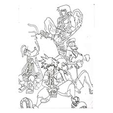 Top free printable kingdom hearts coloring pages online