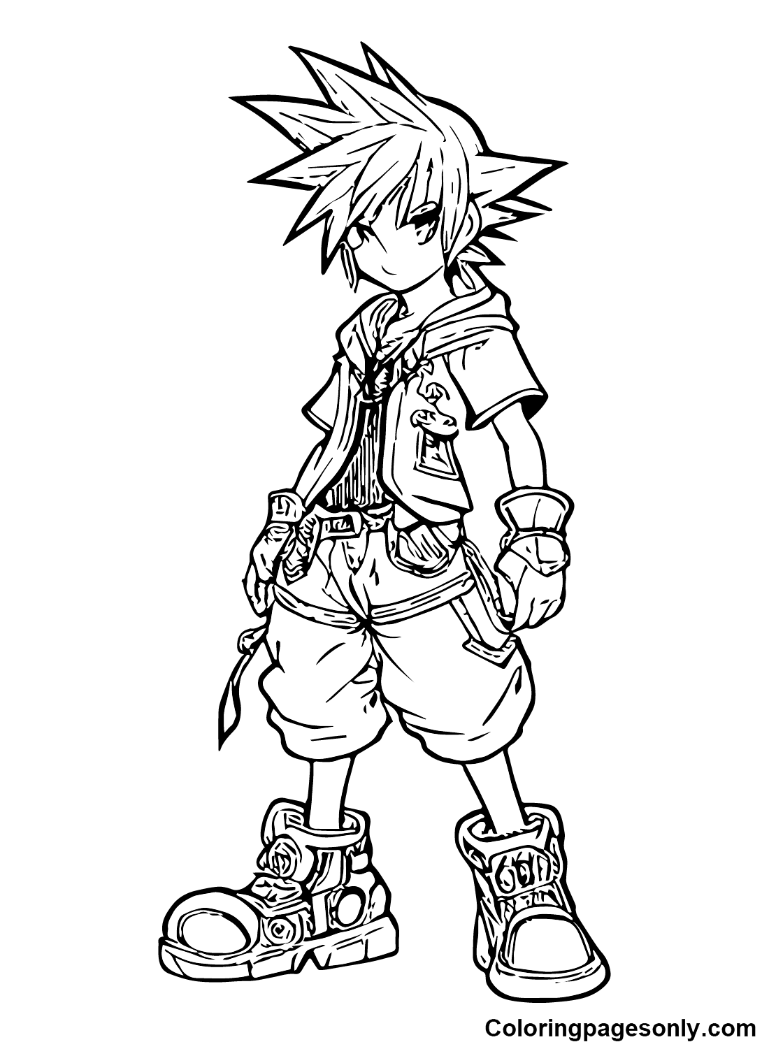 Kingdom hearts coloring pages printable for free download