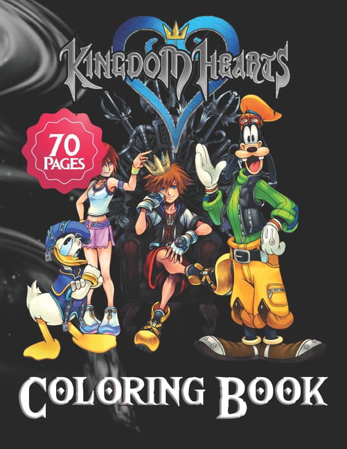 Kingdom hearts coloring book premium unofficial kingdom hearts coloring books for adults tweens unofficial high quality paperback