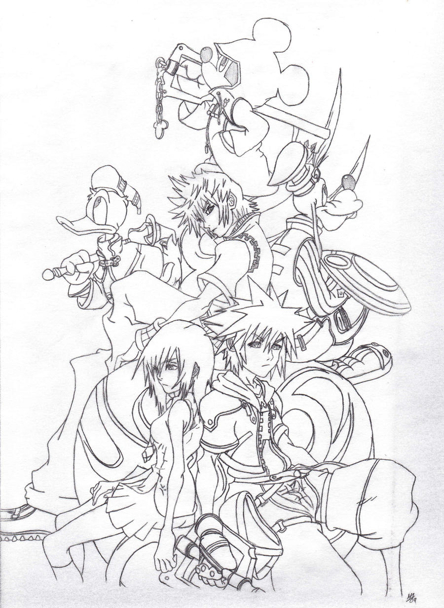 Kingdom hearts by artisticcole on