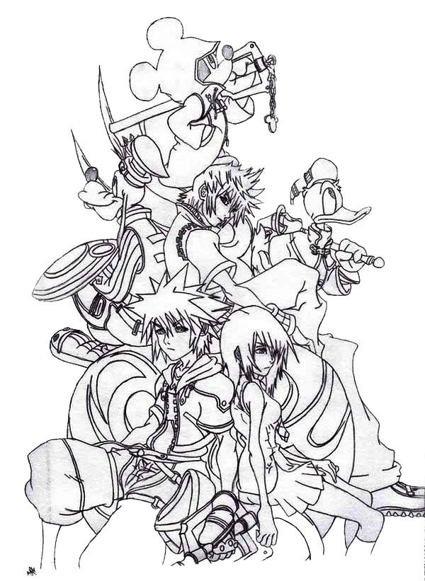 Explore the magic of kingdom hearts with sora and friends