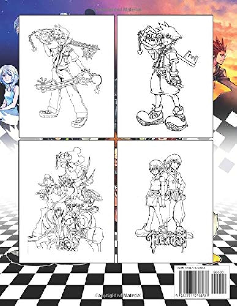 Kingdom hearts coloring book live in the world of kingdom hearts bring all the favorite characters to life kerry potter books
