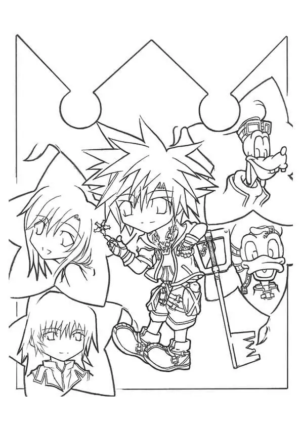 Kingdom hearts malvorlagen