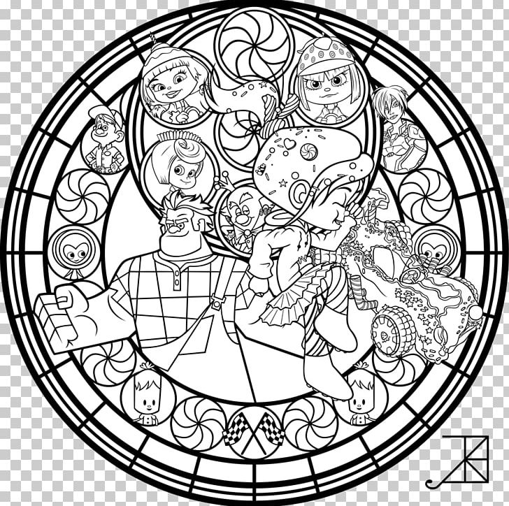 Kingdom hearts iii coloring book sora stained glass png clipart adult area art artwork black and