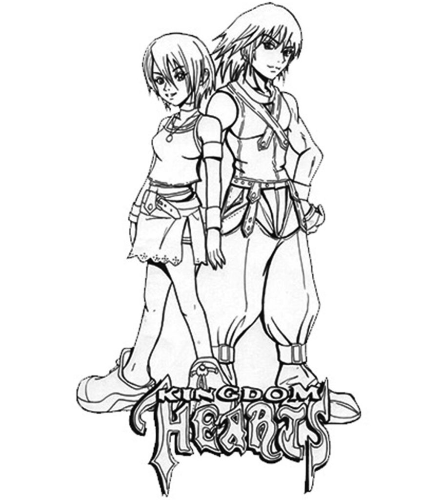 Top free printable kingdom hearts coloring pages online