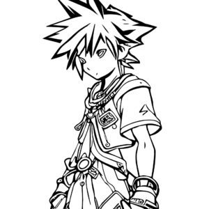 Kingdom hearts coloring pages printable for free download
