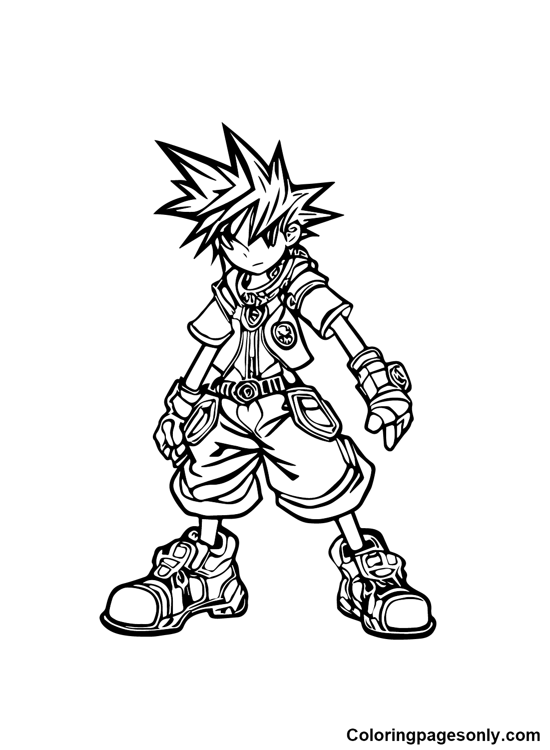 Kingdom hearts coloring pages printable for free download