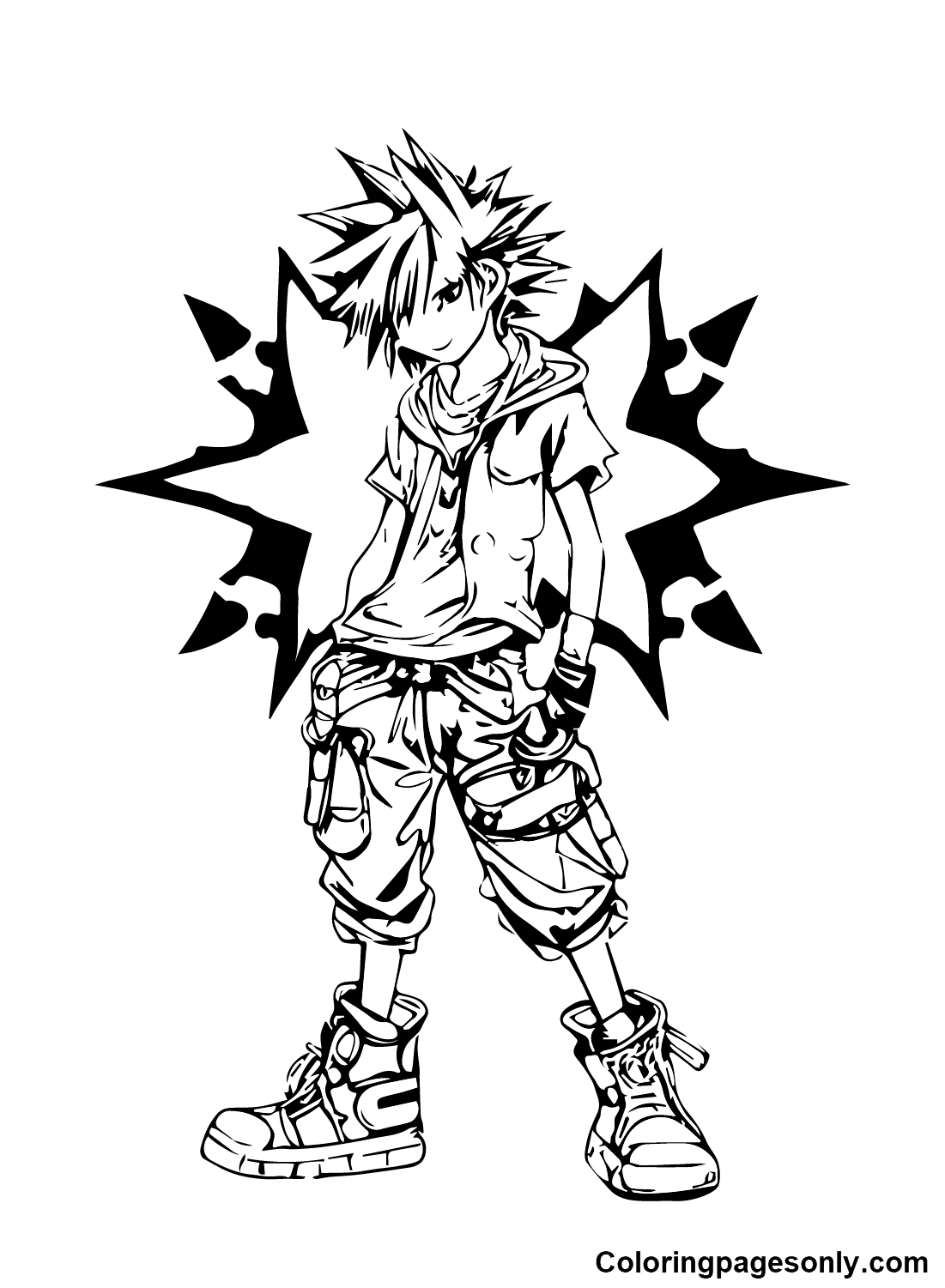 Kingdom hearts coloring pages printable for free download