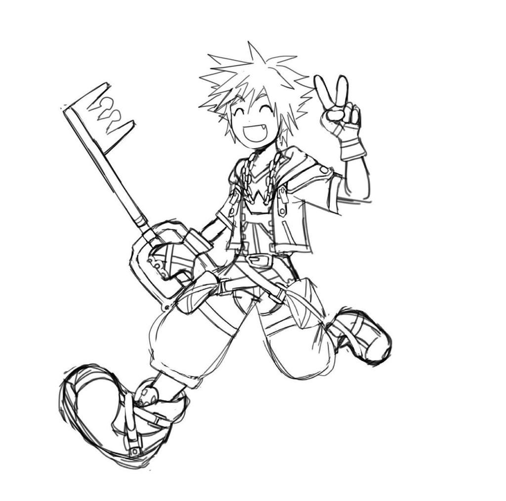 Kh sora fanart kingdom hearts amino