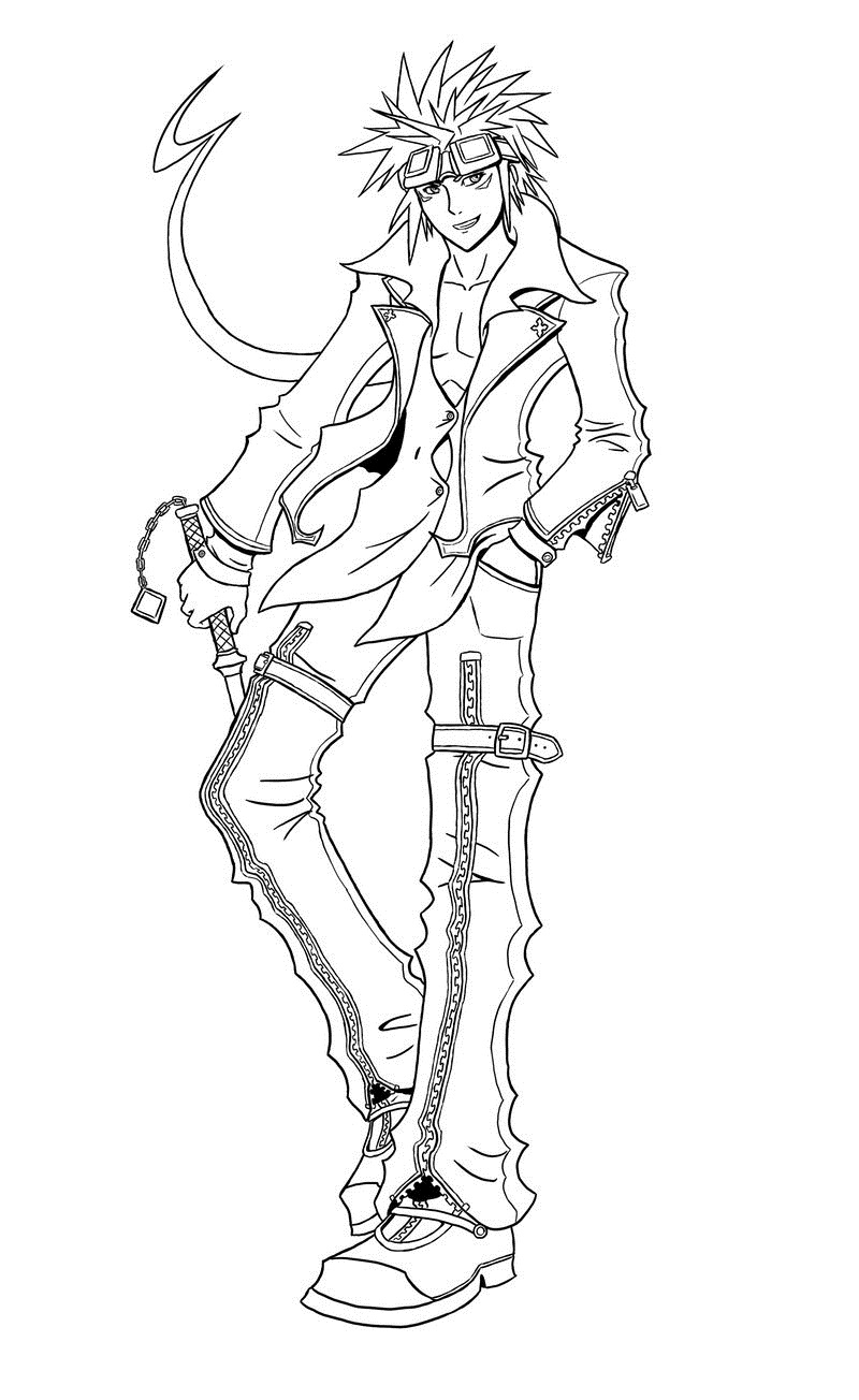 Printable kingdom hearts coloring pages