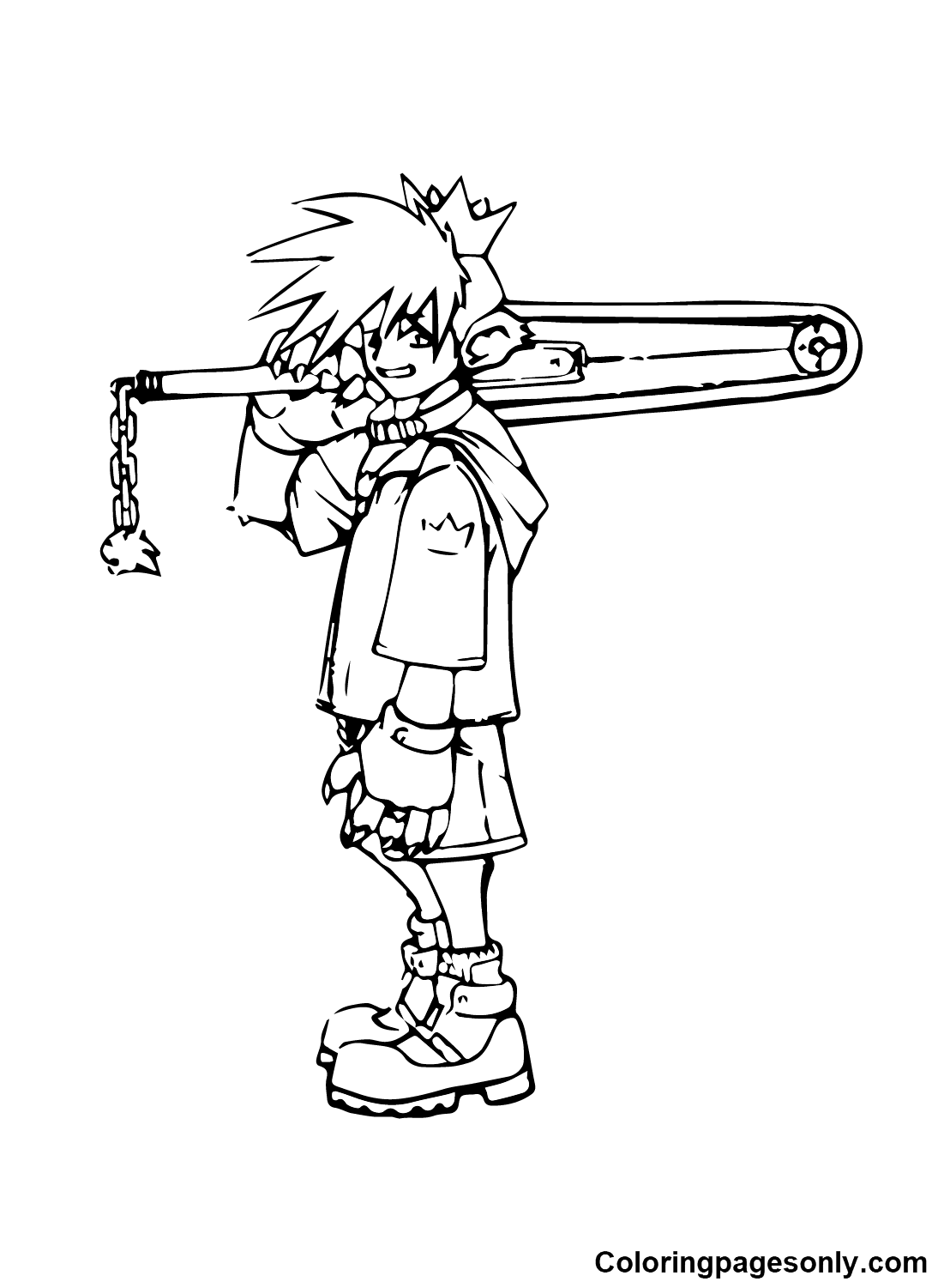 Kingdom hearts coloring pages printable for free download