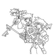 Top free printable kingdom hearts coloring pages online