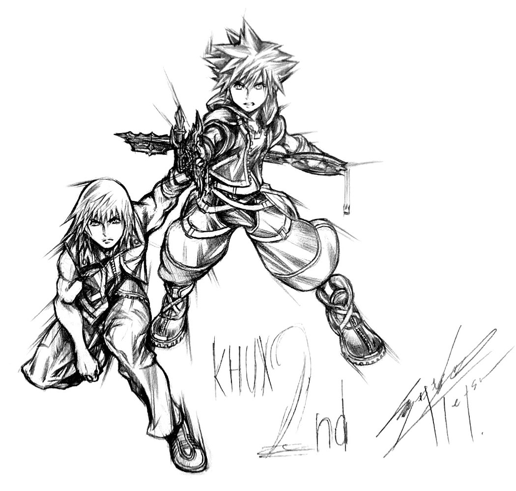 Sora and riku sketch