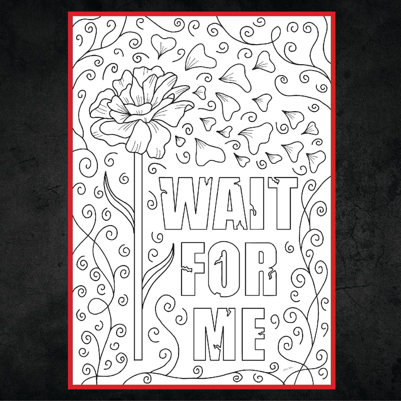 Hadestown wait for me coloring broadway illustrations coloring broadway
