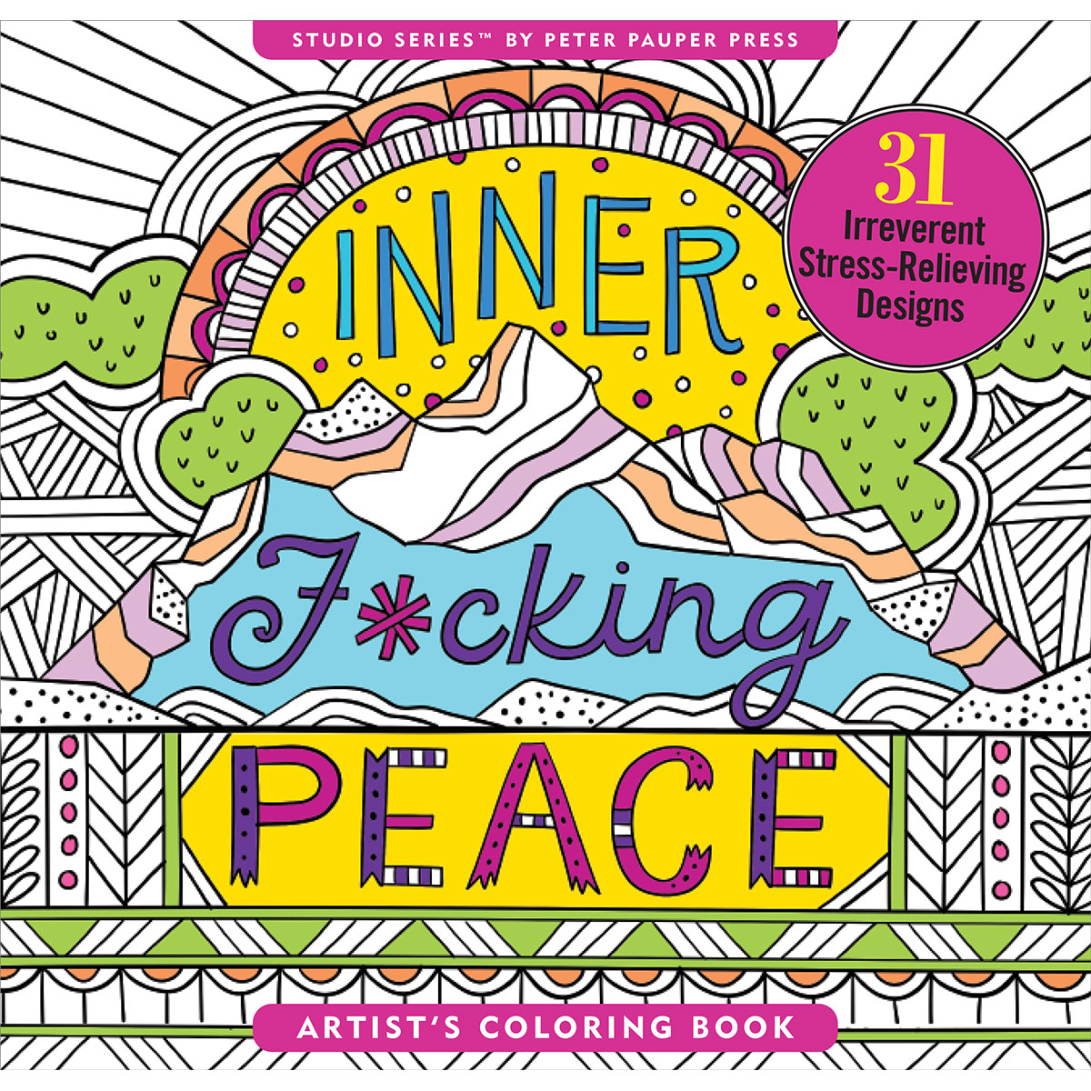 Inner fcking peace coloring book â kinky kitty