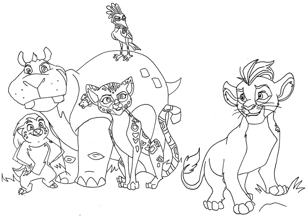 Lion guard coloring pages
