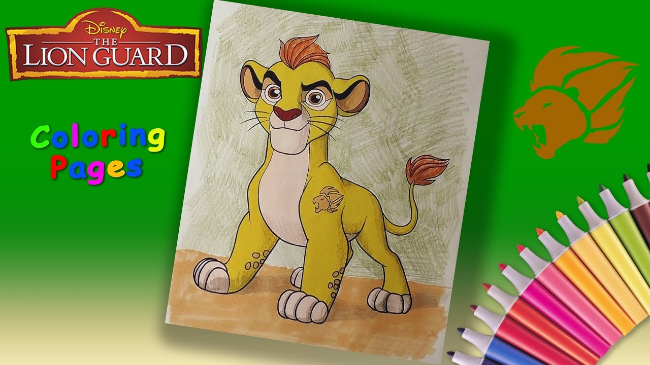 Kion coloring pages the lion guard coloring book videos for children