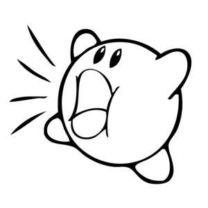Kirby coloring pages printable for free download