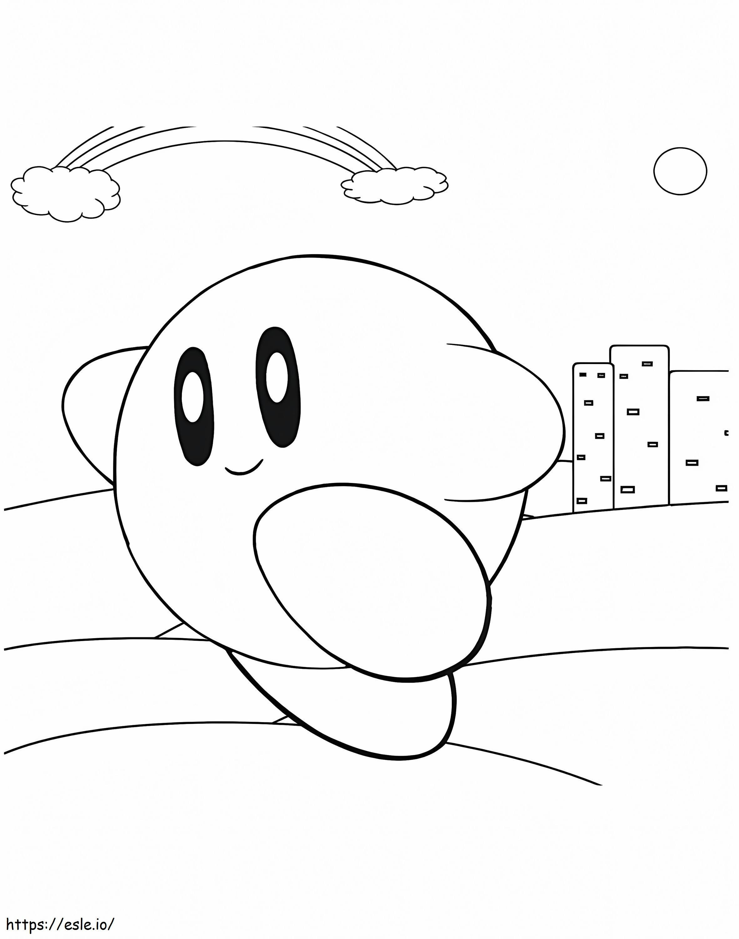 Dreamland kirby coloring page