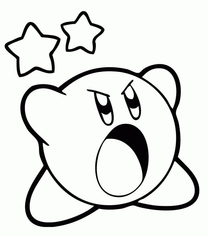 Kirby coloring pages