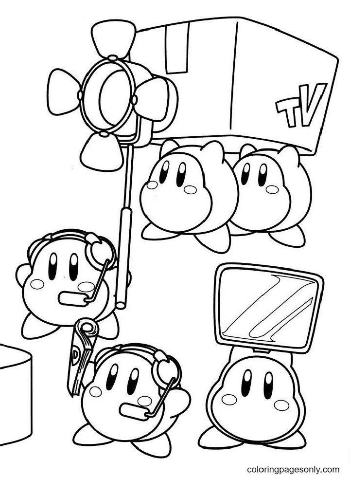 Free kirby coloring pages for kids and adults