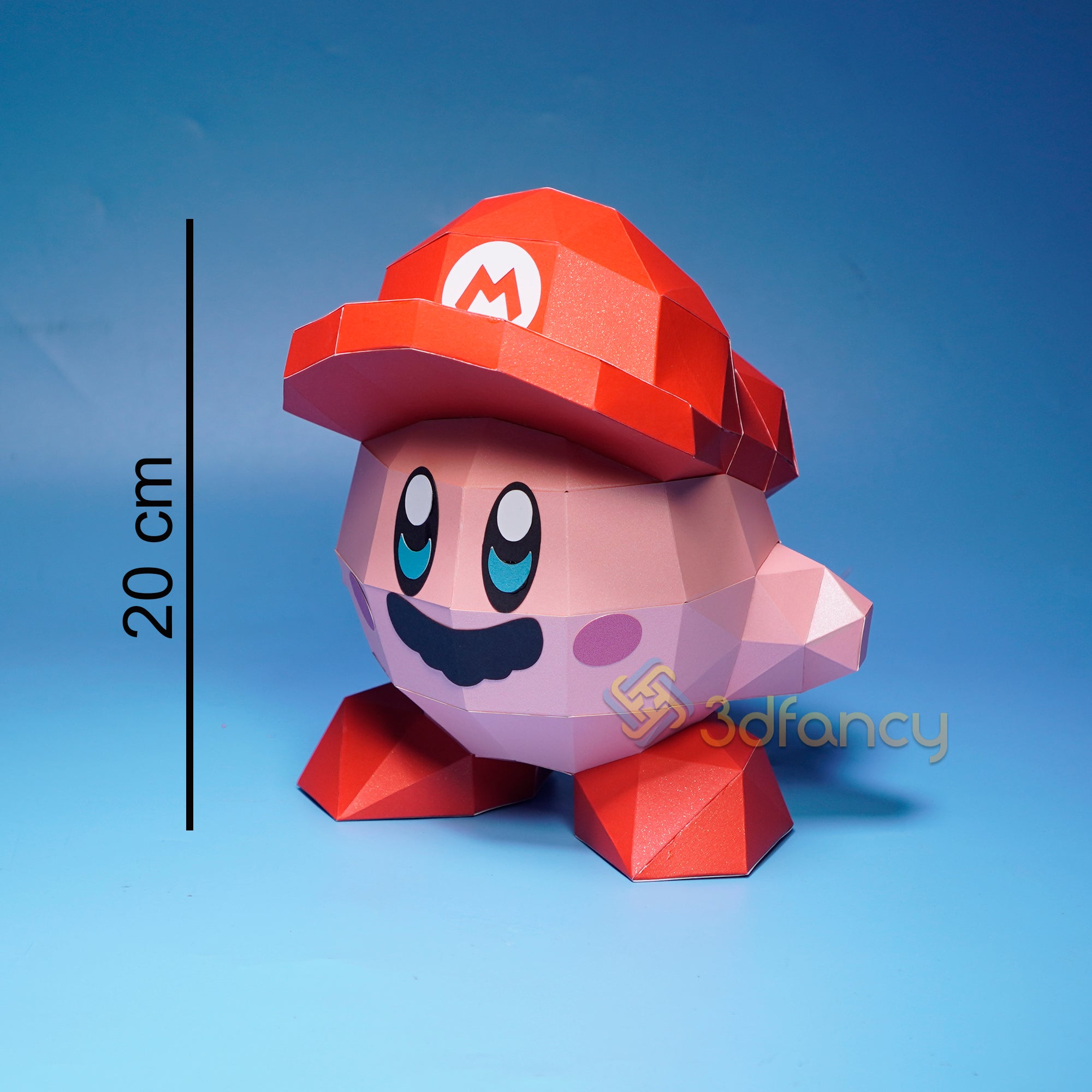 Mario kirby d papercraft pdf svg template â