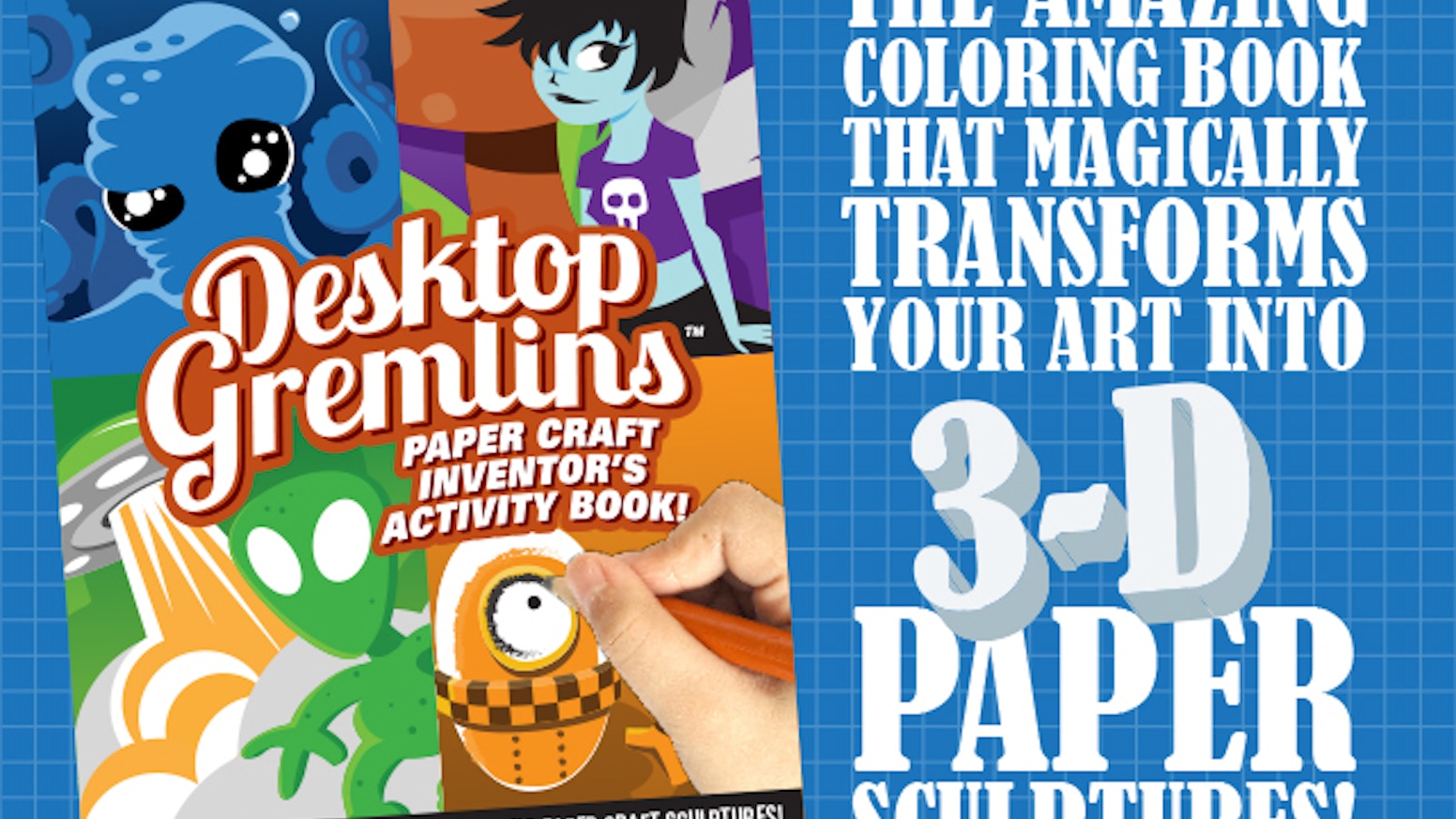 Desktop gremlins paper craft inventors activity book by david landis â
