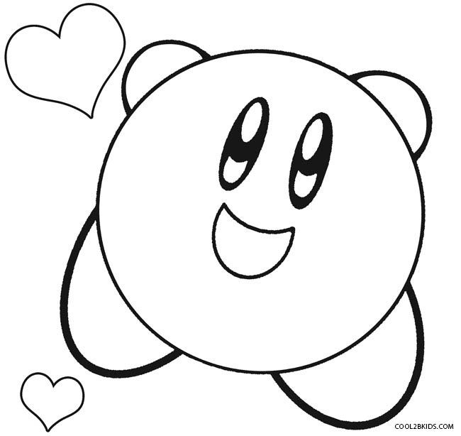 Printable kirby coloring pages for kids coolbkids coloring pages for kids cartoon coloring pages coloring pages