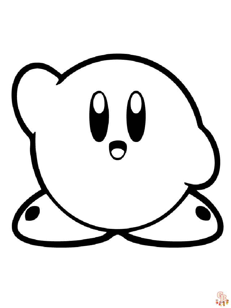Kirby coloring pages