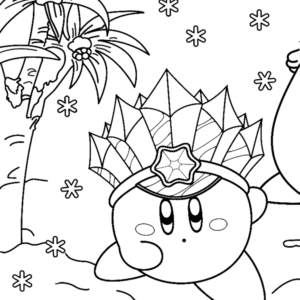 Kirby coloring pages printable for free download