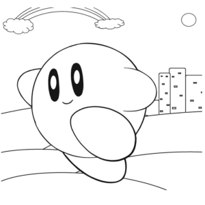 Kirby coloring pages printable for free download
