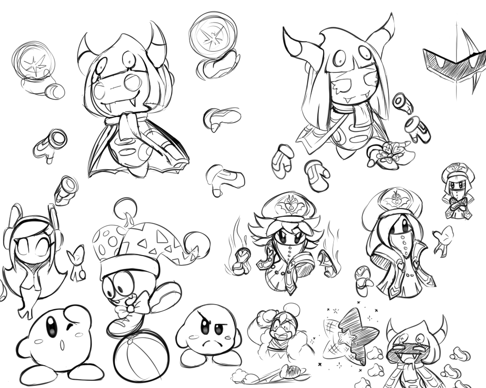 Kirby doodles by sol