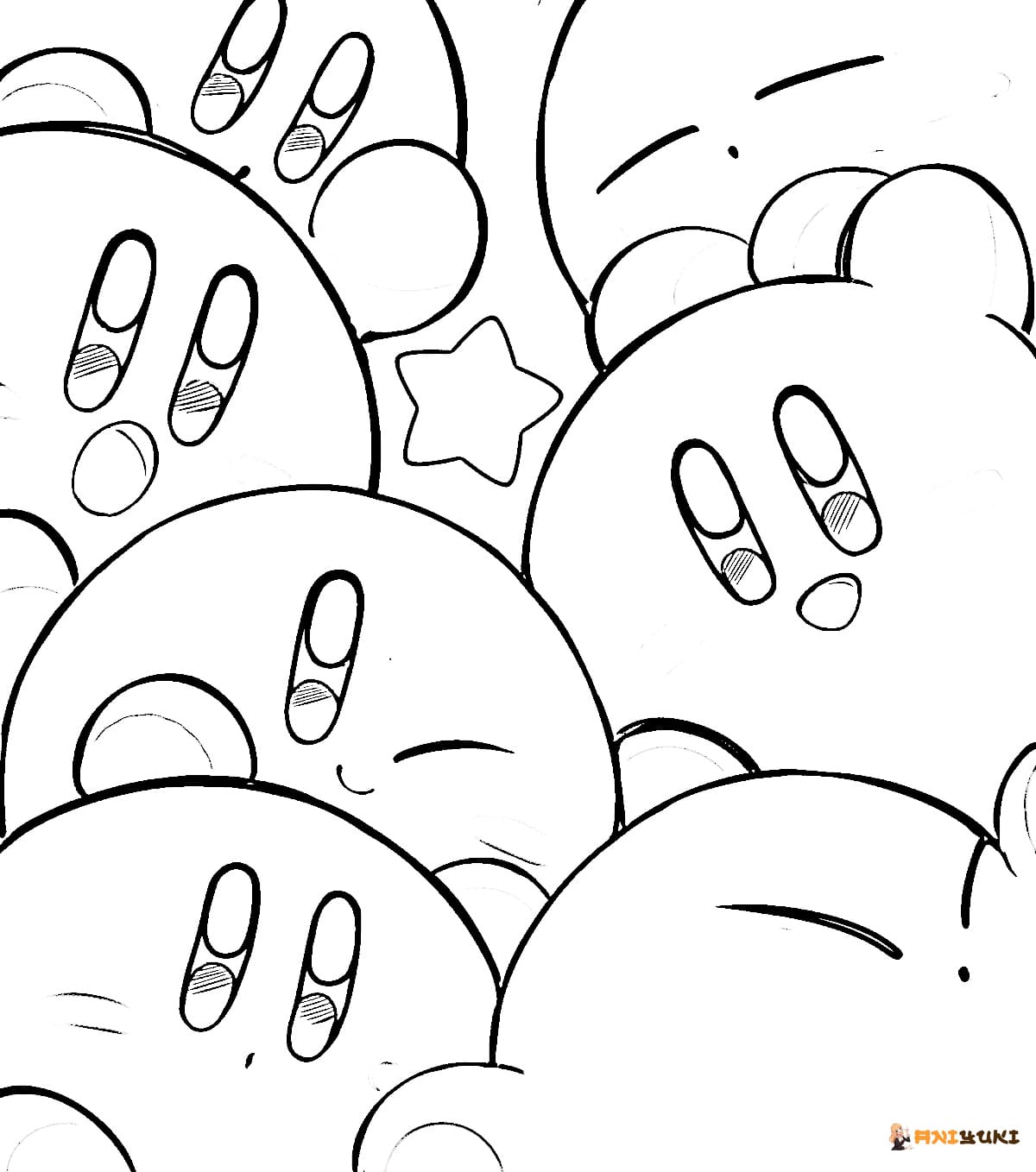 Kirby coloring pages